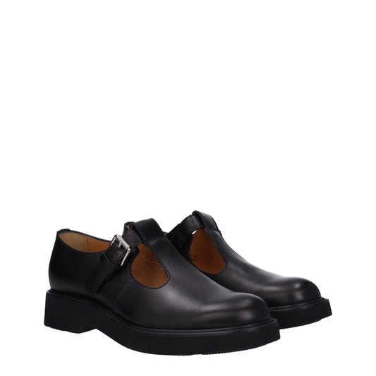 Zapatos Oxford y Derby de cuero negro de Church's