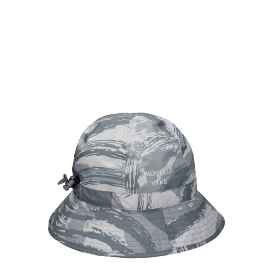 Gorro de pescador Moncler de poliéster gris