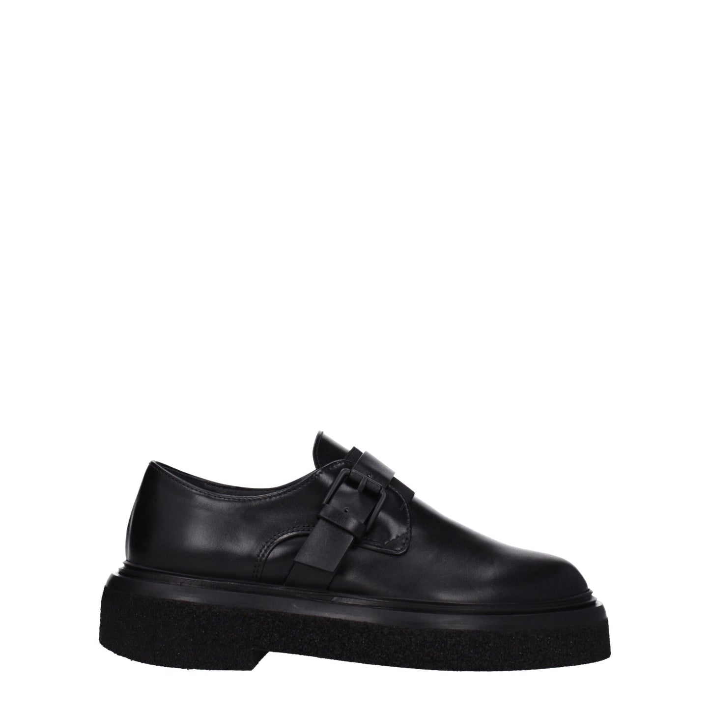 Max Mara Zapatos Oxford y Derbies de Cuero Negro