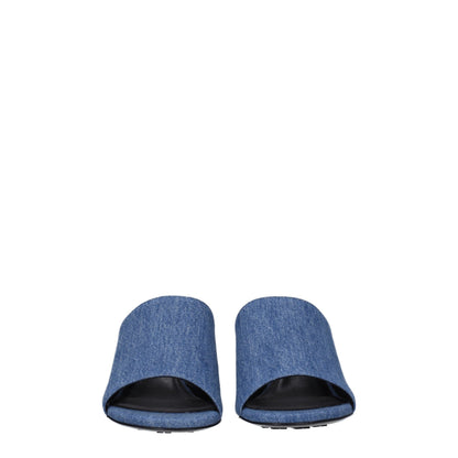 Sandalias Givenchy de plataforma de tela azul