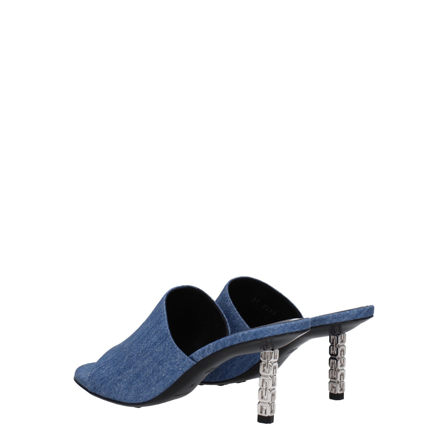 Sandalias Givenchy de plataforma de tela azul
