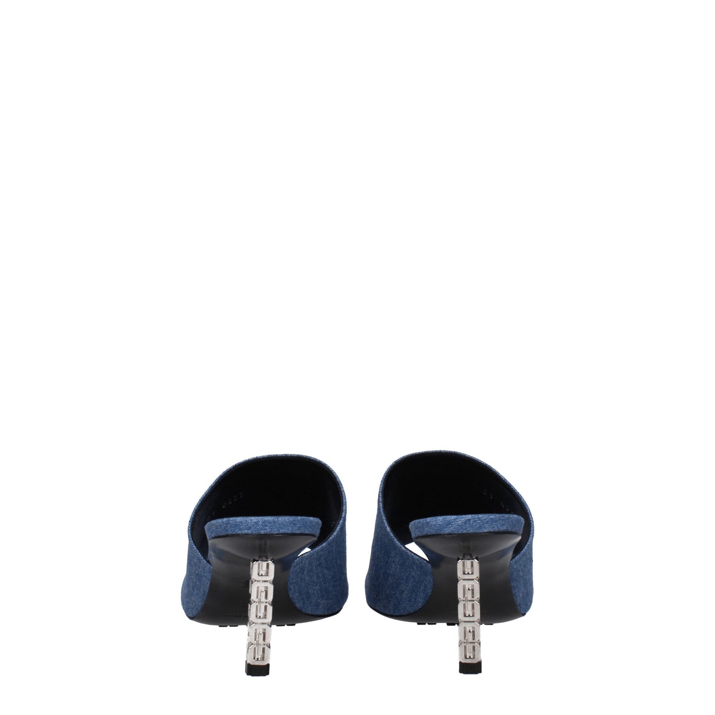 Sandalias Givenchy de plataforma de tela azul