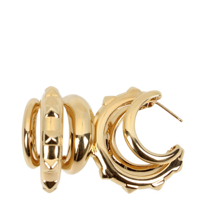 Valentino Garavani Gold-Tone Metal Nail Design Earrings