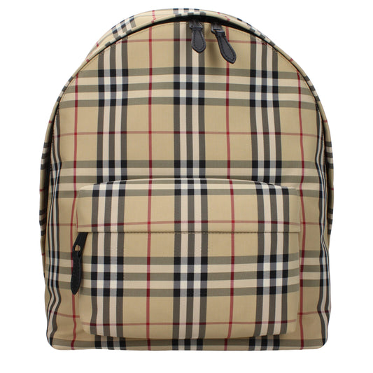Mochila Burberry de tela beige