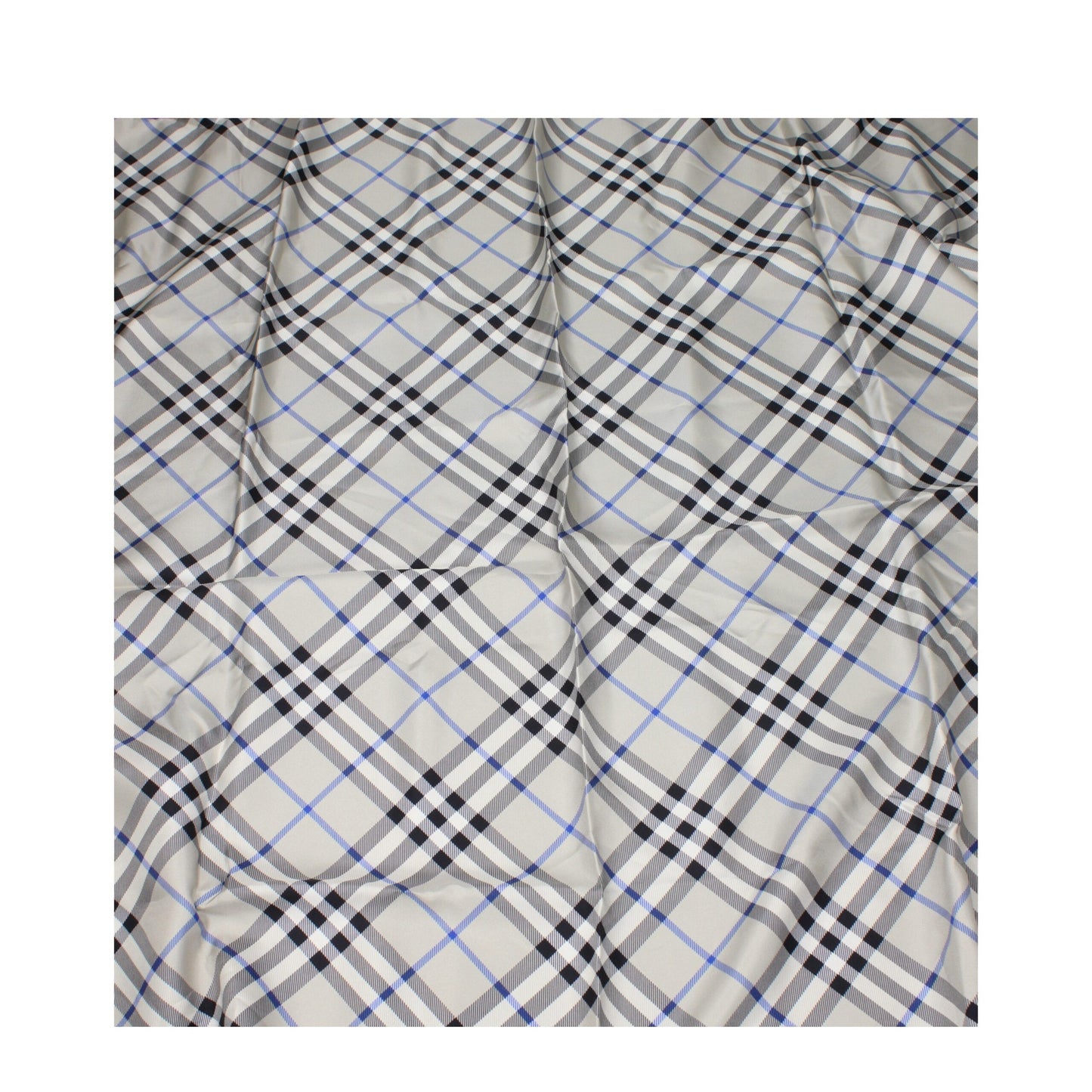Fular de seda gris Burberry