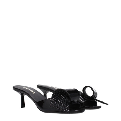 Sandalias Prada de cuero negro