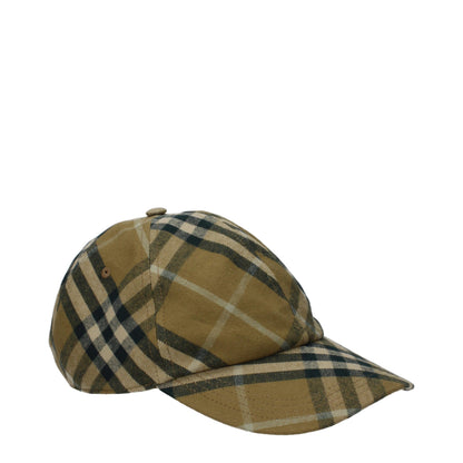 Gorra verde de algodón Burberry (gorra de béisbol)