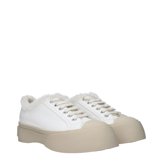 Zapatillas bajas Marni de cuero blanco