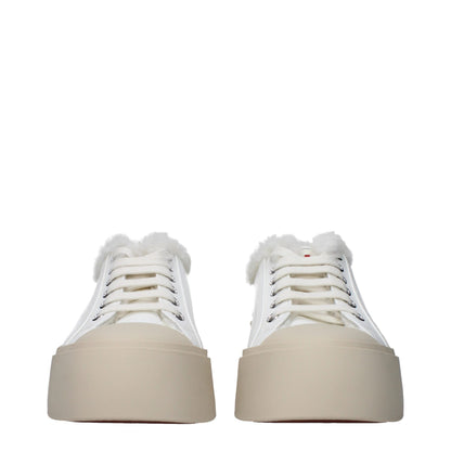 Zapatillas bajas Marni de cuero blanco
