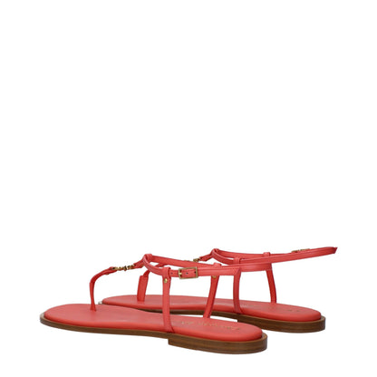 Sandalias de cuero rosa tipo chancla Christian Dior