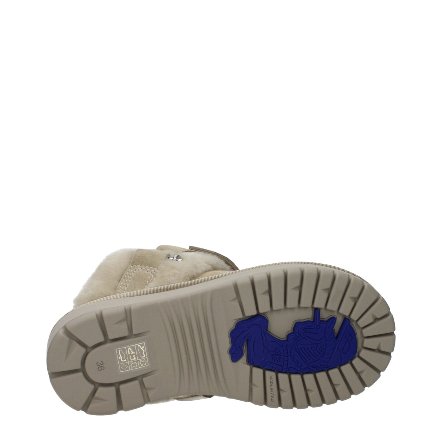 Pantuflas Burberry de piel verde
