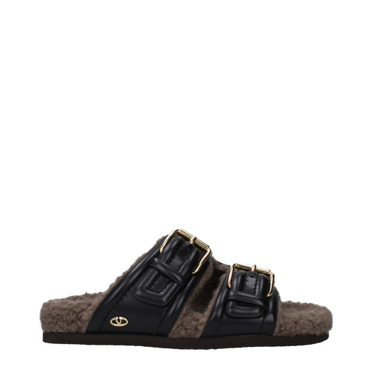 Zapatillas de piel negras Valentino Garavani