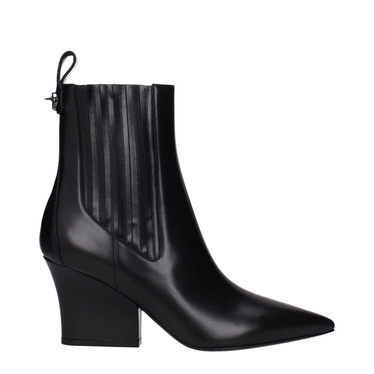 Botines Valentino Garavani de cuero negro