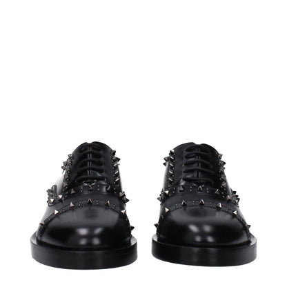 Valentino Garavani Oxford y Derby Zapatos Piel Negra