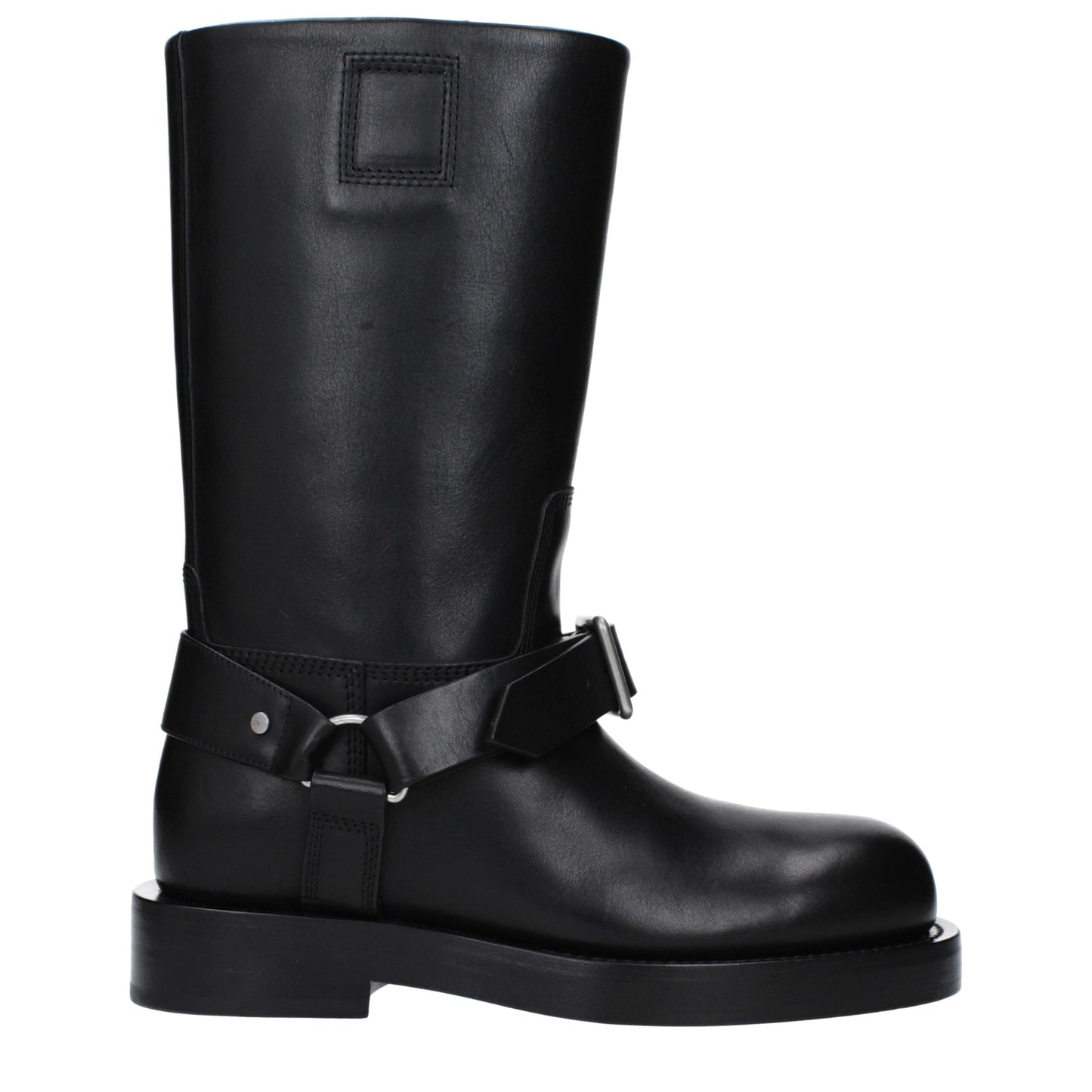 Botas de cuero negro Burberry