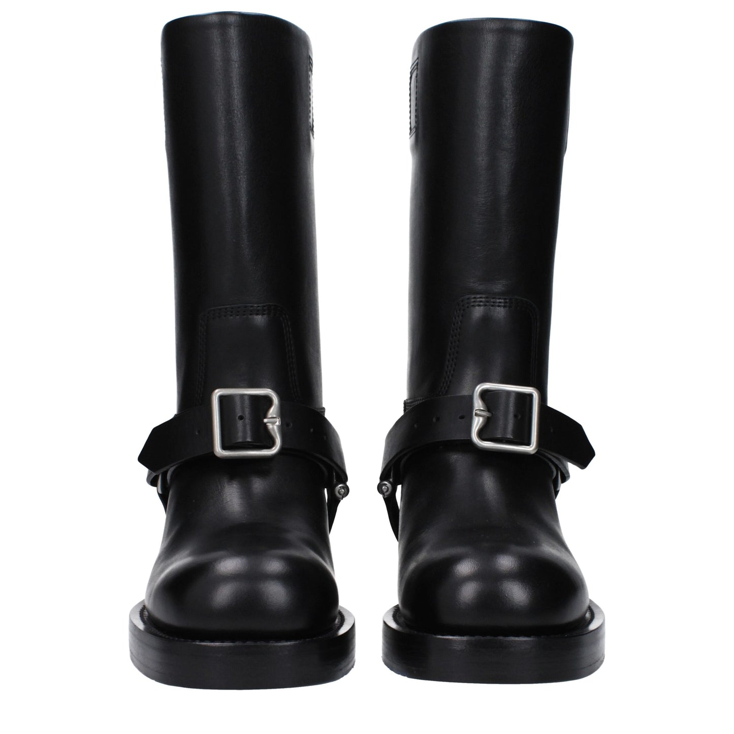 Botas de cuero negro Burberry