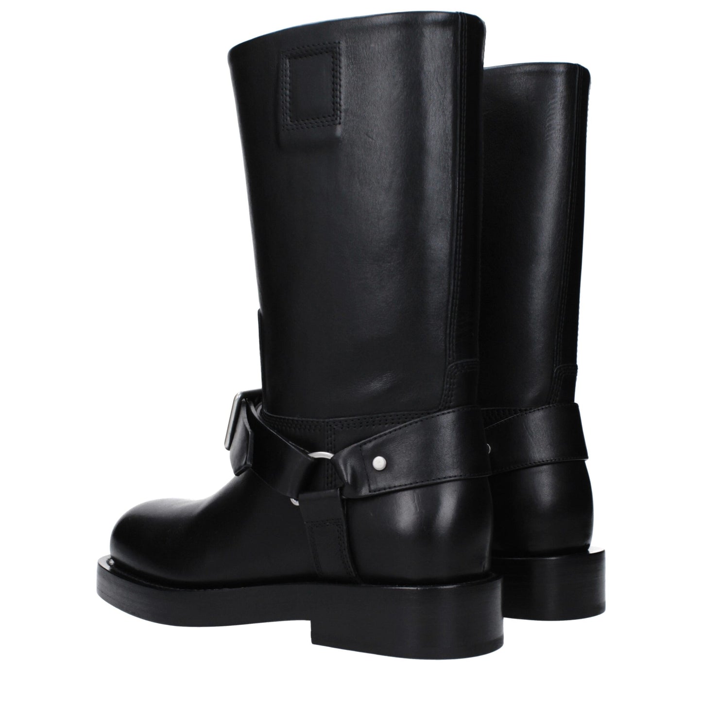 Botas de cuero negro Burberry