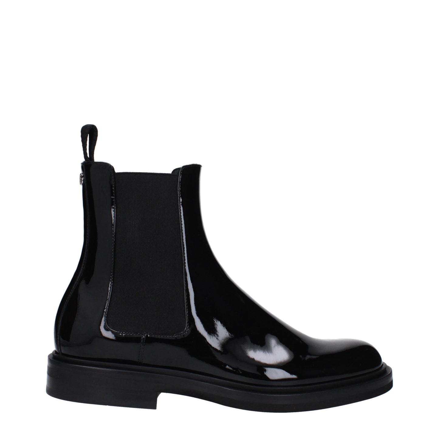 Dolce & Gabbana Botas De Tobillo De Piel Negra Diseño Atemporal
