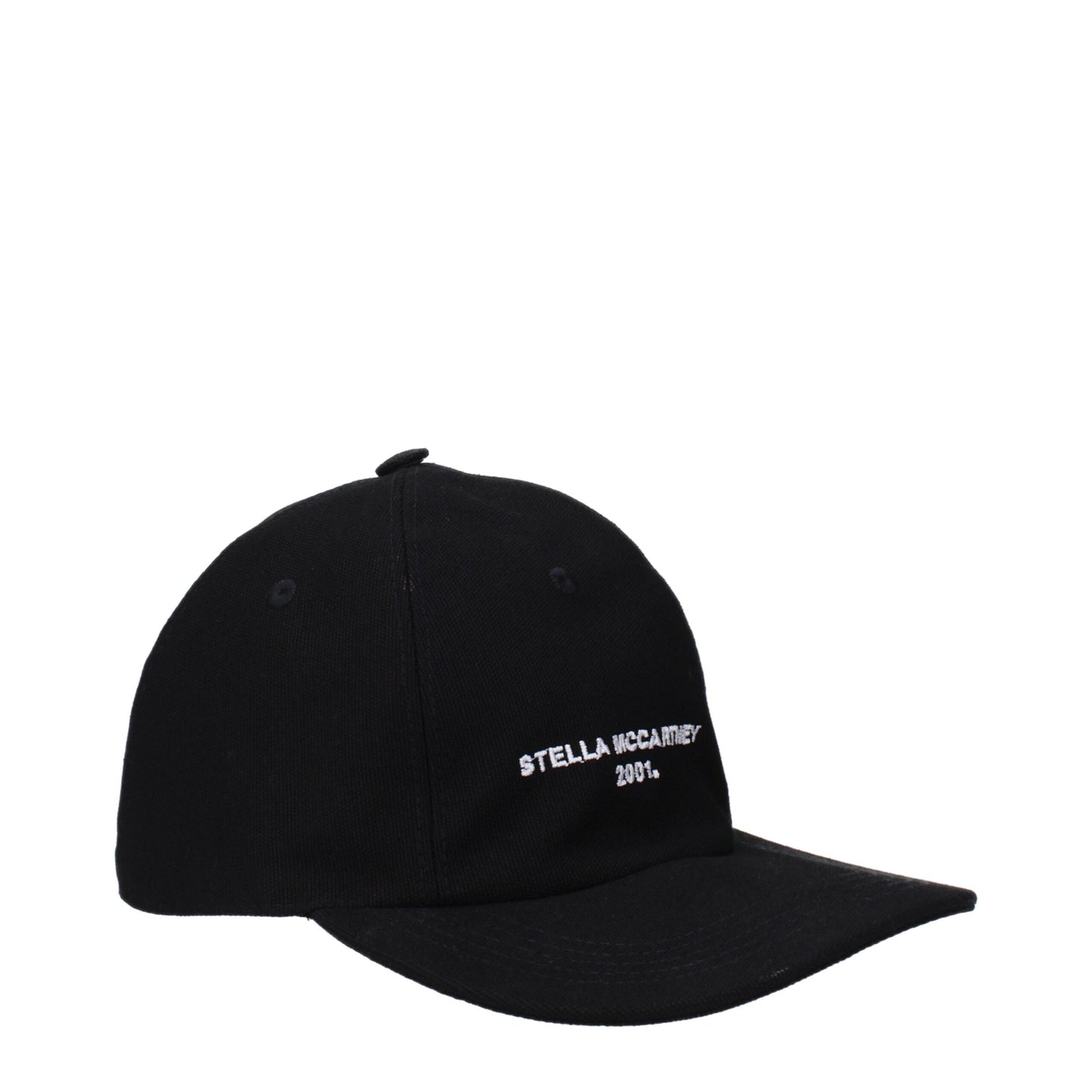Gorra de algodón negra Stella McCartney (gorra de béisbol)