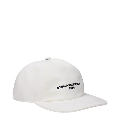 Gorra de algodón blanca Stella McCartney