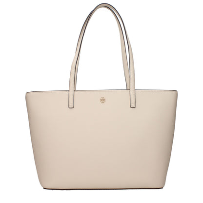 Bolso de hombro Tory Burch de cuero beige