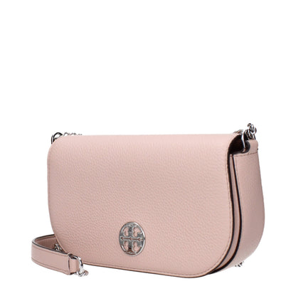 Bolso cruzado Tory Burch de cuero rosa