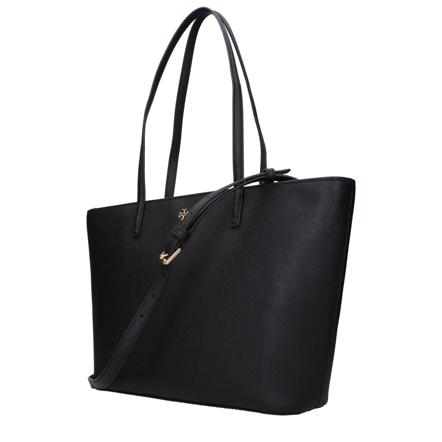 Bolso de hombro Tory Burch de cuero negro