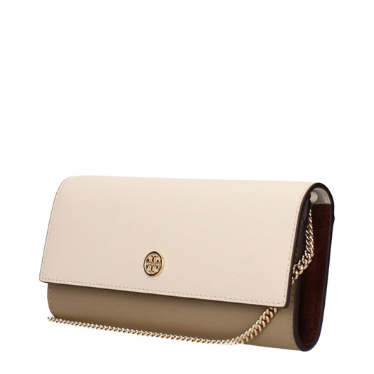 Bolso de mano Tory Burch de piel beige