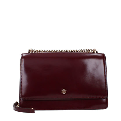 Bolso cruzado de cuero rojo Tory Burch