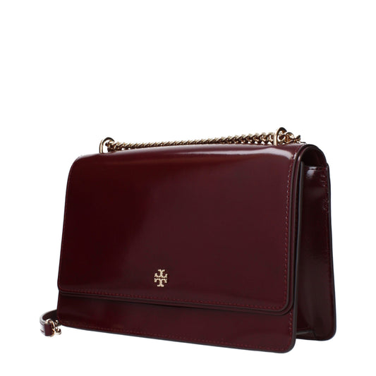 Bolso cruzado de cuero rojo Tory Burch