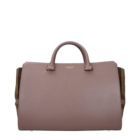 Bolso de cuero gris Burberry