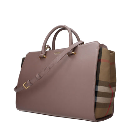 Bolso de cuero gris Burberry