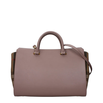 Bolso de cuero gris Burberry