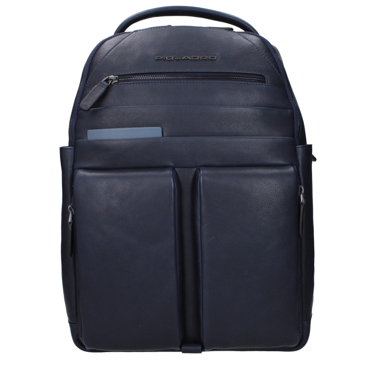 Mochila Piquadro de cuero azul