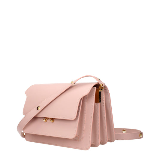 Bolso de hombro Marni de piel rosa