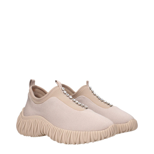 Zapatillas Miu Miu de tela beige