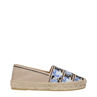 Alpargatas de tela beige Prada