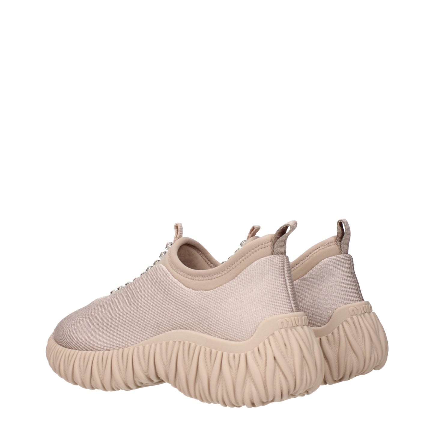 Zapatillas Miu Miu de tela beige