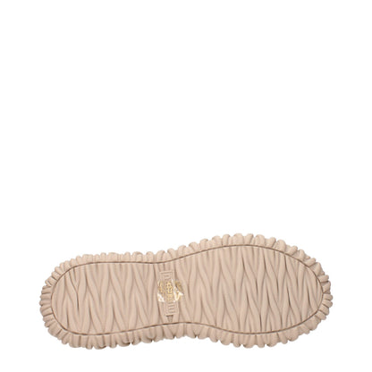 Zapatillas Miu Miu de tela beige