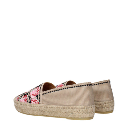 Alpargatas de tela beige Prada