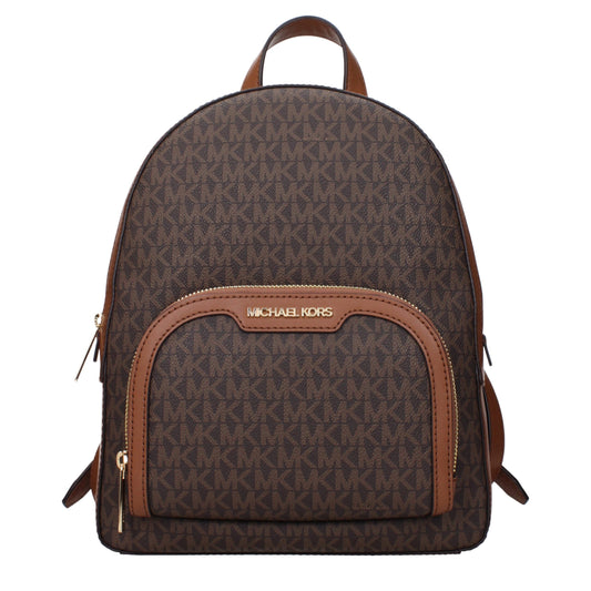 Mochila Michael Kors de tela marrón