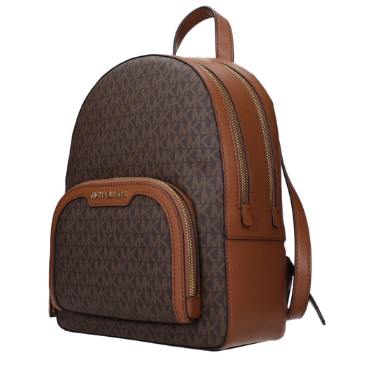 Mochila Michael Kors de tela marrón