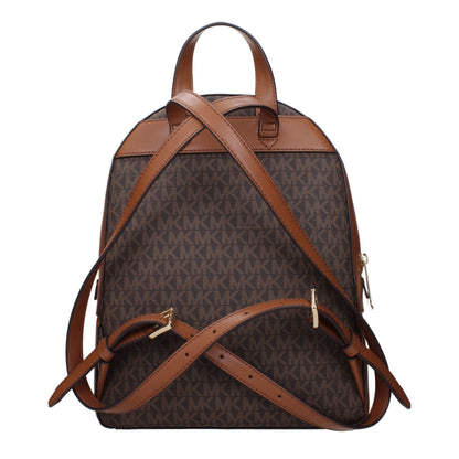 Mochila Michael Kors de tela marrón