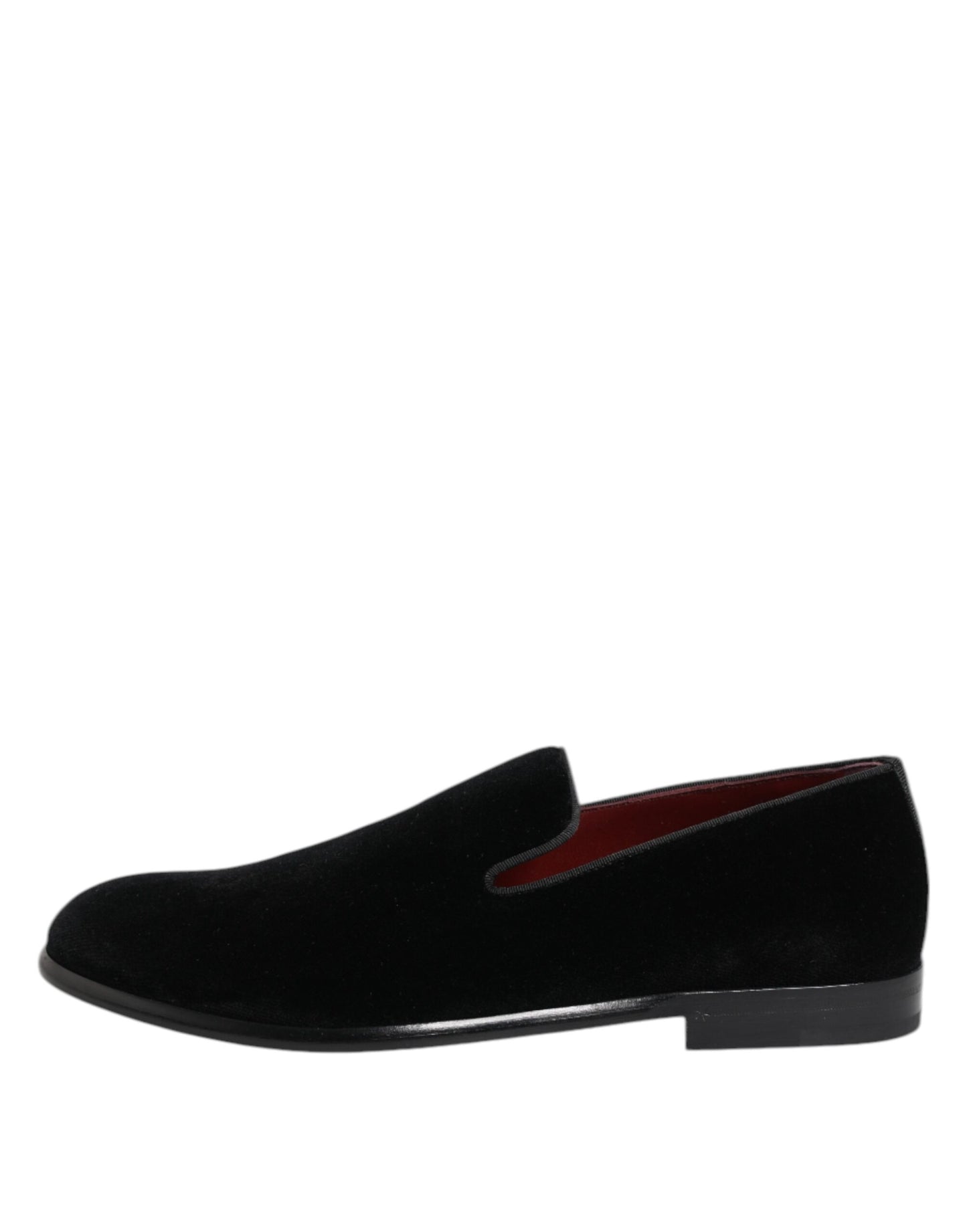 Mocasines de terciopelo negro Dolce & Gabbana Zapatos de vestir formales para hombre