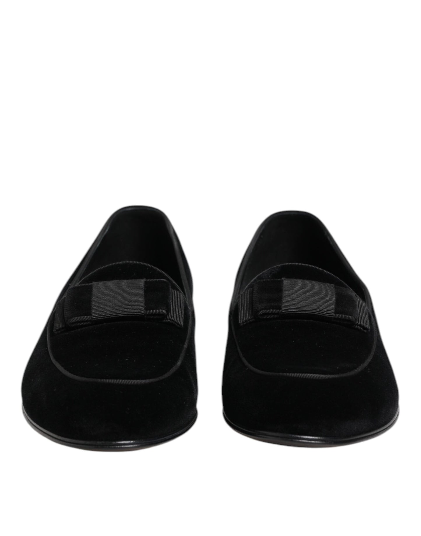 Mocasines de terciopelo negro Dolce & Gabbana Zapatos de vestir formales para hombre