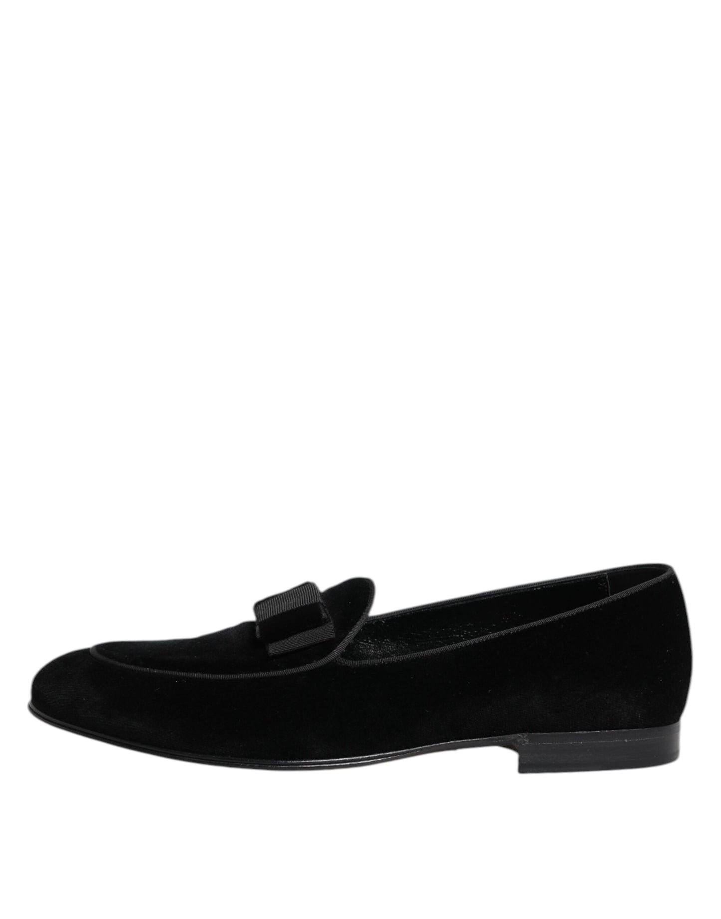 Mocasines de terciopelo negro Dolce & Gabbana Zapatos de vestir formales para hombre