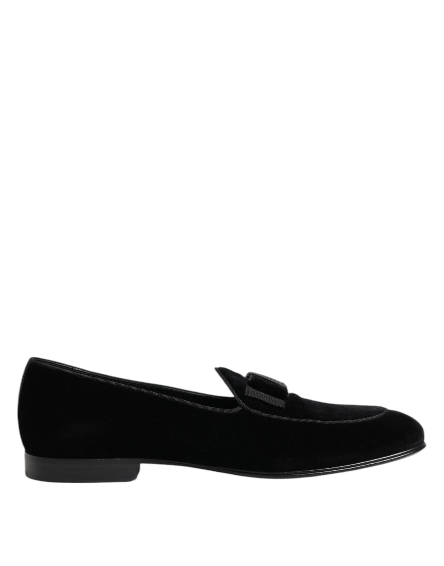 Mocasines de terciopelo negro Dolce & Gabbana Zapatos de vestir formales para hombre