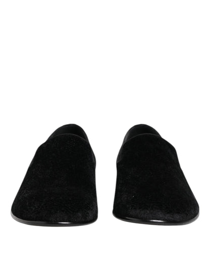 Mocasines de jacquard negros Dolce & Gabbana Zapatos de vestir formales para hombre