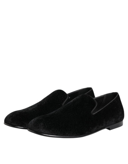Mocasines de jacquard negros Dolce & Gabbana Zapatos de vestir formales para hombre