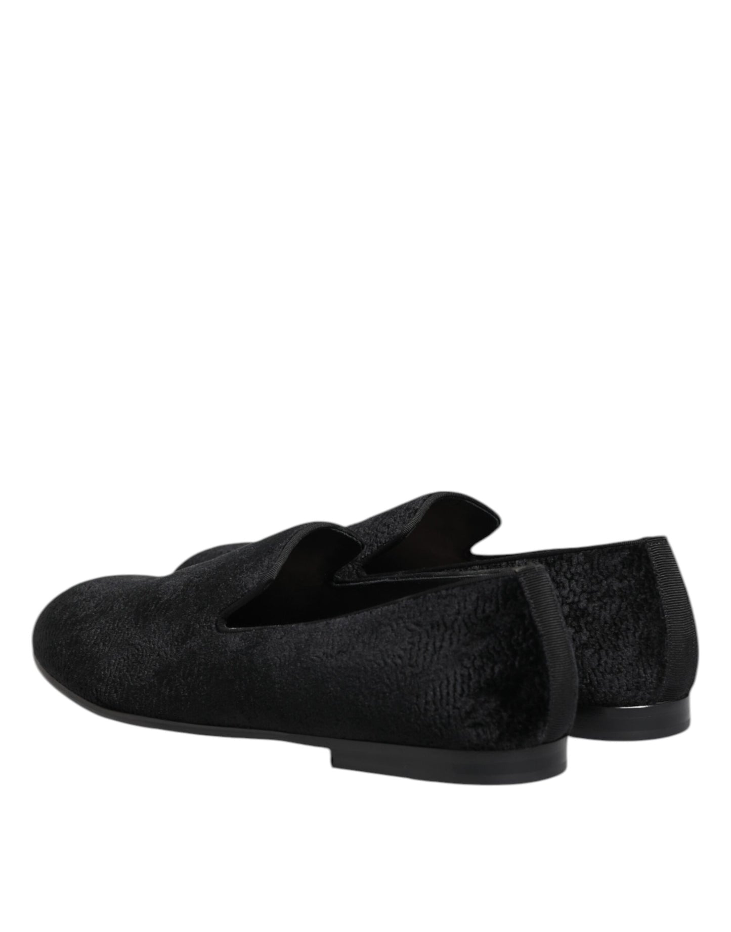 Mocasines de jacquard negros Dolce & Gabbana Zapatos de vestir formales para hombre